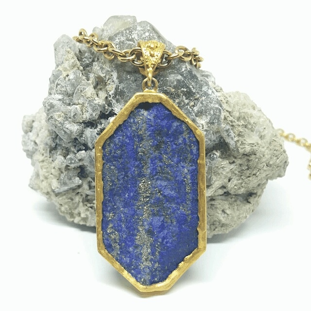 Lapis Lazuli Pendant by S. Caruso